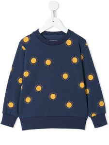Tiny Cottons sun print round neck sweatshirt - Blue