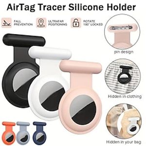 Silicone Airtag Holder Hidden- For Apple Air Tag Holder GPS Tracker Case, Airtag Holder, Hidden Air Tags With Pin Lightinthebox