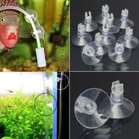 10pcs Aquarium 4mm Pipe Hose Tube Holder Sucker Suction Cup Fish Tank Pump