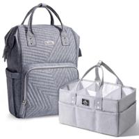 Sunveno Diaper Bag - Diaper Caddy - Nova Grey CMSN_DPCA_NGY