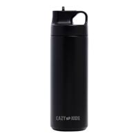 Eazy Kids Insulated Sports Water Bottle - Black 550ml