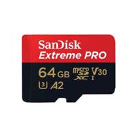 SanDisk Extreme Pro microSD UHS I Card 64GB for 4K Video on Smartphones, Action Cams & Drones 200MB/s Read, 90MB/s Write, Lifetime Warranty