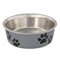 Trixie Stainless Steel With Plastic Coating Bowl Grey 2.2L