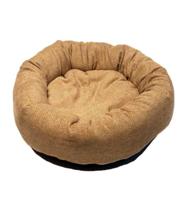 Danish Design Allsorts Basketweave Beige Donut Bed For Dogs Large