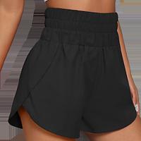 Women's Shorts Polyester Plain Black Pink Casual Daily Short Going out Weekend Summer Lightinthebox