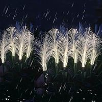 2pcs Solar Pathway Garden Light Outdoor Waterproof LED Bulrush Optical Fiber Light Garden Villa Pathway Decoration Courtyard Walkway Solar Landscape Lights miniinthebox - thumbnail