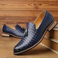 Men's Loafers Slip-Ons Formal Shoes Dress Shoes Tassel Loafers Plus Size Vintage Business British Gentleman Wedding Office Career Party Evening Faux Leather Loafer Black Yellow Blue Spring Fall Lightinthebox