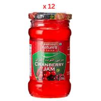 Natures Choice Cranberry Jam, 370 gm Pack Of 12 (UAE Delivery Only)