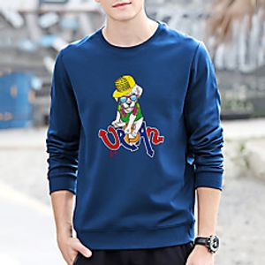 Unisex Pullover Human Print Casual Casual Hoodies Sweatshirts  Blue Yellow Khaki Lightinthebox
