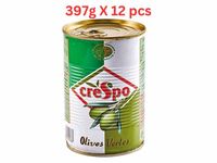 Crespo Green Olives Tin (Pack Of 12 X 397g)