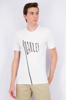 Mens Regular Fit Flag Up Tee  White - thumbnail