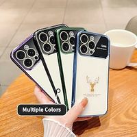 Phone Case For iPhone 15 Pro Max Plus iPhone 14 13 12 11 Pro Max Plus Back Cover Translucent Shockproof TPU Plating miniinthebox - thumbnail