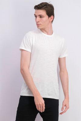 Mens Plain Crew Neck Tee White Mens Plain Crew Neck Tee White