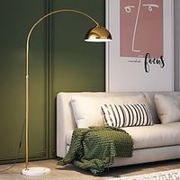 Arc Lamp Height Adjustable 180 cm White Gold Black Arc Lamp, Floor Lamp Marble Base Arc Floor Lamp 110-240V Lightinthebox - thumbnail