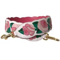 Dolce Gabbana White Floral Leather Accessory Shoulder Strap - WMB312 - thumbnail