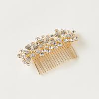 Studded Metallic Floral Hairpin