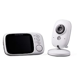 Wireless Baby Monitor 3.2 inch LCD IR Night Vision 2 Way Talk 8 Lullabies Temperature Monitor Video Nanny Radio Baby Camera Bebe Lightinthebox