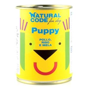 Natural Code Puppy 01 Chicken Rice & Apple Pate Wet Dog Food - 400G