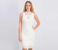 Womens Sleeveless Dress  Ivory - thumbnail
