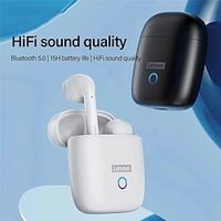 Lenovo LP50 True Wireless Headphones TWS Earbuds In Ear Bluetooth5.0 with Charging Box IPX5 Deep Bass for Apple Samsung Huawei Xiaomi MI  Everyday Use Traveling Mobile Phone Lightinthebox