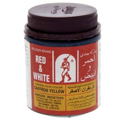 Red&White Food Color Safron Yellow 100gm