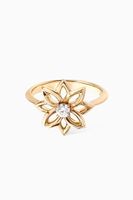 Lotus Diamond Ring in 18kt Yellow Gold - thumbnail