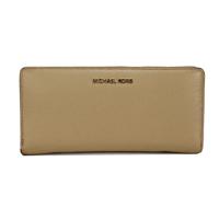 Michael Kors Jet Set Travel Large Camel Leather Continental Wristlet Wallet (88630)