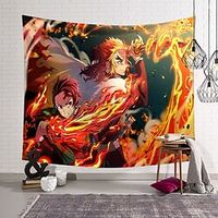 Demon Slayer Anime Large Wall Tapestry Art Decor Blanket Curtain Hanging Home Bedroom Living Room Decoration Polyester miniinthebox - thumbnail