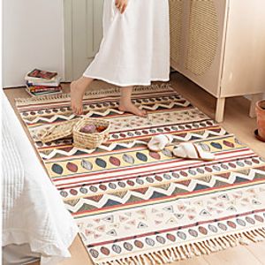Nordic cotton and hemp floor mats national style carpet door mats foot mats non slip mats in the door bedroom home Bohemian machine wash miniinthebox