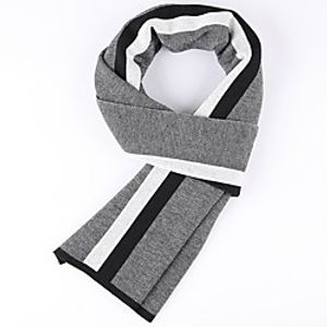 Men's Rectangle Scarf Daily As Per Picture Scarf Color Block Lightinthebox
