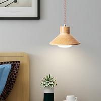 LED Pendant Light 20cm 1-Light Warm White Metal Wood Painted Finishes Bulb Included Modern Style Dining Room Bedroom Pendant Lantern Design 110-240V Lightinthebox