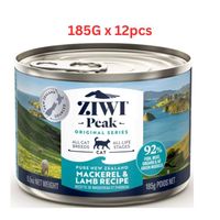 Ziwipeak Mackerel Recipe Canned Cat Food 185gm X 12pcs