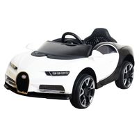 Ride On Megastar Supercar 12V Bugatti Veyron Style Kids Car Power Wheels With Full Functional Remote Control, Music, Lights - Red - thumbnail