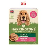 Harringtons Salmon Grain Free Adult Wet Dog Food 400G (Pack of 5)