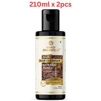 Khadi Organique Shikakai & Honey Hair Cleanser( SLS & Paraben Free) 210ml (Pack Of 2)