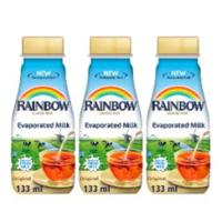 Rainbow Original Evaporated Milk 133ml (Pack of 3) Rainbow Original Evaporated Milk 133ml (Pack of 3)