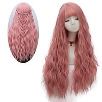 Synthetic Wig Curly Loose Curl With Bangs Wig Long A15 A16 A17 A18 A19 Synthetic Hair Women's Fashionable Design Soft Party Red Blonde miniinthebox - thumbnail