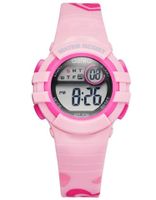 Astro Kids Watch, Digital Display and Polyurethane Strap, Pink Print - A23917-PPPP