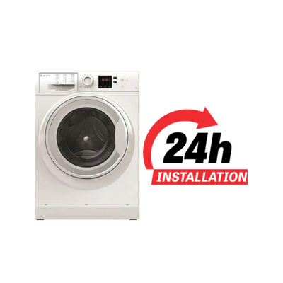 Ariston Front Load Washing Machine | 9 Kg 1400 RPM | Made In Poland | NLM11946WCAGCC | White Color