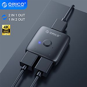 ORICO HDMI-compatible Splitter 4K2K 60HZ KVM Switcher Bi-Direction 1x22x1 Adapter Audio Converter For PS5 Nintendo Switch BOX Lightinthebox