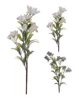 Homesmiths Christmas Branch With Flowers Assorted 1 Piece White