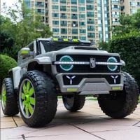 Megastar Ride On Electric 12V Power Bomb SUV Vehicle Jeep Car for Smart Kid, Silver - ks 600 SILVER (UAE Delivery Only) - thumbnail