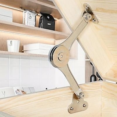 1pc Safety Lid Support Cabinet Cupboard Furniture Door Lift Stay Support Hinge Damper for Cabinets Kitchen Chest 40lb, Support Up To 20KG , Opening Angle 75°90°110°, Hinge Cupboard Kitchen Hinges Lightinthebox