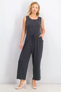 Womens Sleeveless Crew Neck  Graphite