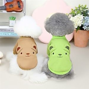 Dog Cat Sweatshirt Animal Cute Sweet Dailywear Casual Daily Winter Dog Clothes Puppy Clothes Dog Outfits Soft Green Purple Yellow Costume for Girl and Boy Dog Cotton S M L XL 2XL Lightinthebox