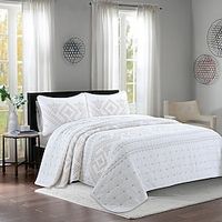 Simple Cotton Bed Cover Three Piece Nordic Twin Summer Cool Air Conditioner Activated Dyed Breathable and Comfortable Four Seasons Cover Blanket Weighted Blanket Duvet Cover Quilt Bedspread Lightinthebox - thumbnail