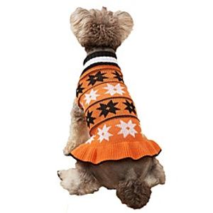 Dog Cat Sweater Dress Dog clothes Stars Elegant Euramerican Weekend Homewear Winter Dog Clothes Puppy Clothes Dog Outfits Warm Red Blue Gray Costume for Girl and Boy Dog Knitted XS S M L XL miniinthebox