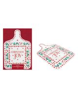 Homesmiths Christmas Joy Glass Chopping Board