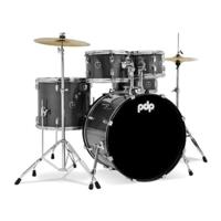 PDP Center Stage 5-Piece Drum Set With Hardware and Cymbals - Silver Sparkle - thumbnail