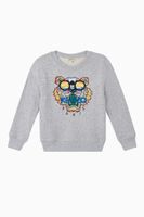 Tiger with Sunglasses Cotton Fleece Sweatshirt - thumbnail